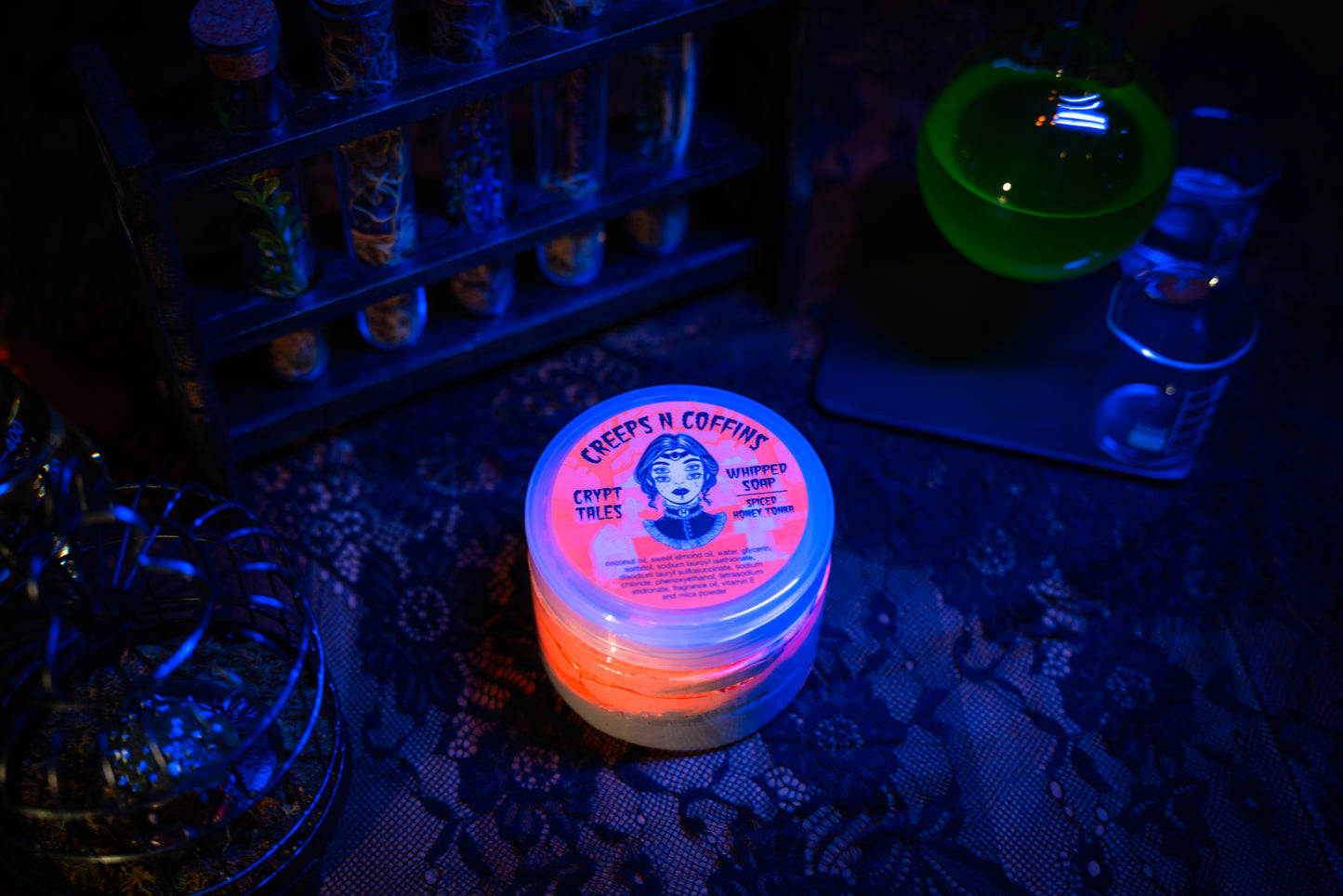 Crypt Tales (Spiced Honey Tonka) Whipped Soap