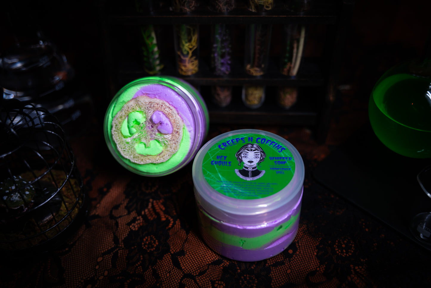 Hex Ghouls (Moonflower Spell) Whipped Soap