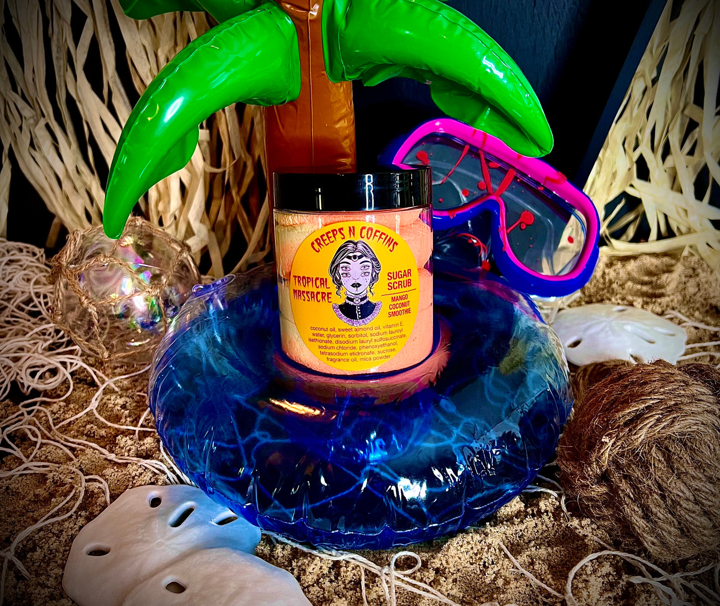 Tropical Massacre (Mango Coconut Smoothie) Whipped Sugar Scrub