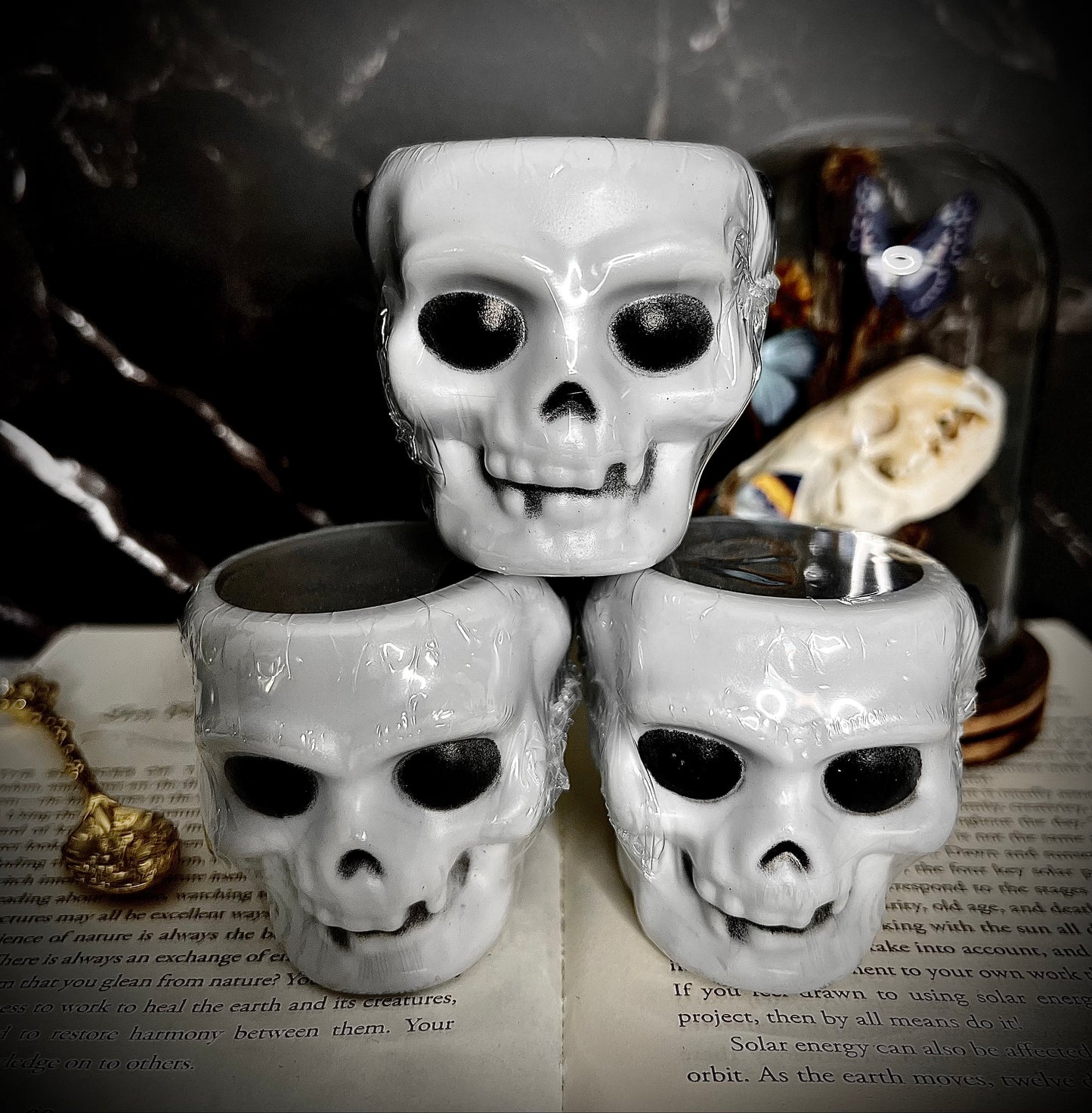 Dead Man's Cologne (black currant absinth) Boo Bucket Bomb