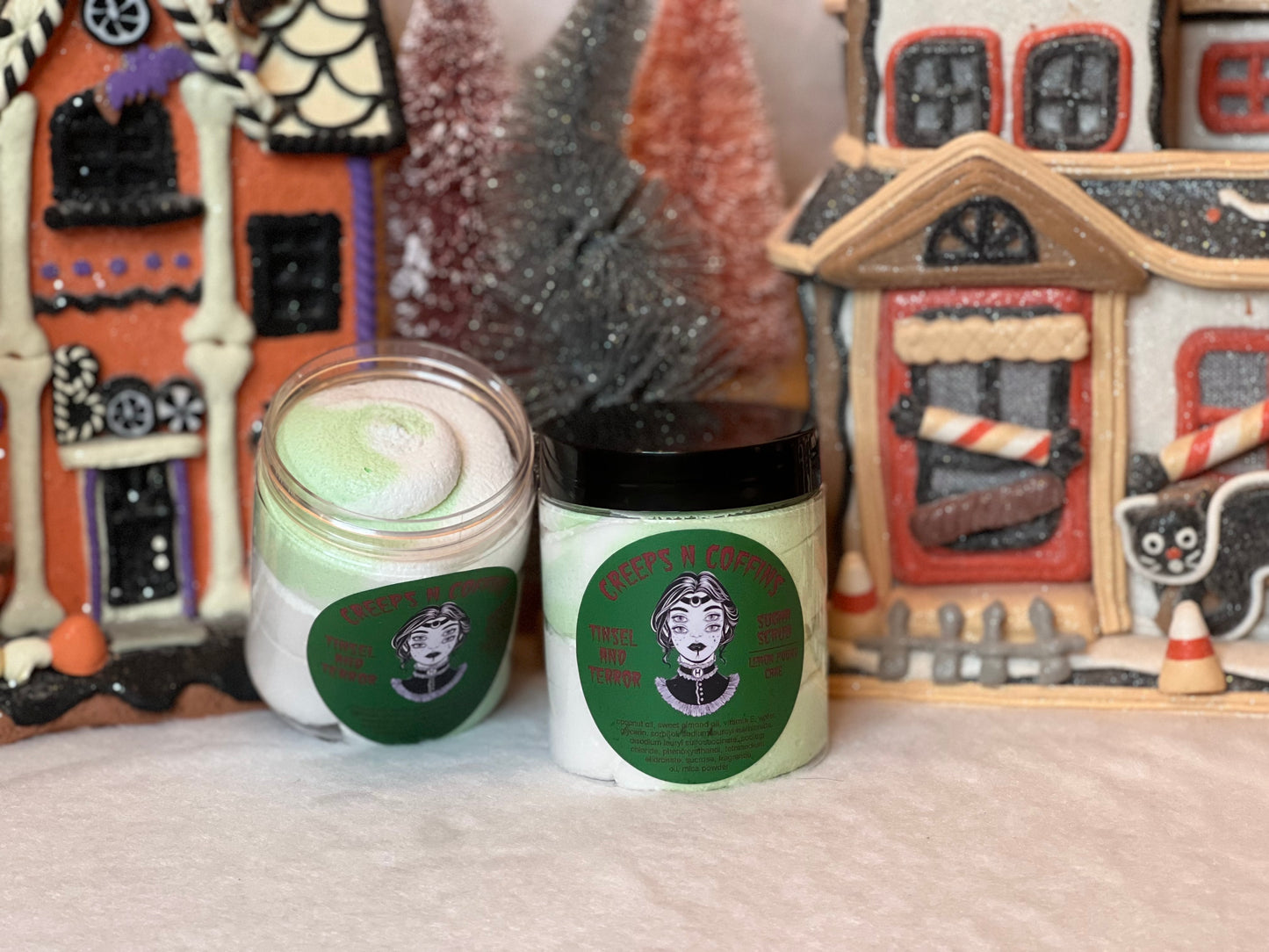 Tinsel And Terror (lemon poundcake) Whipped Sugar Scrub