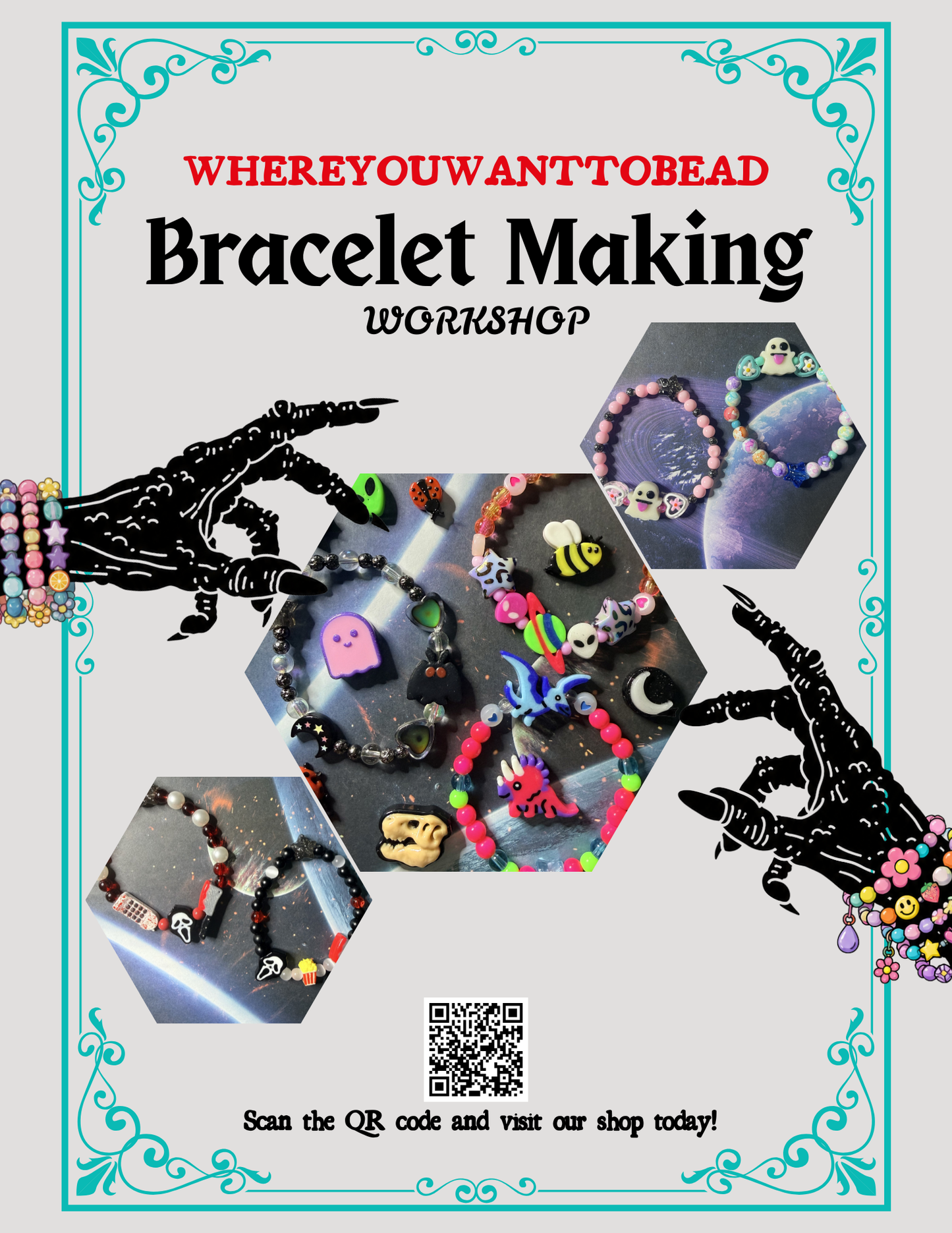 Bracelet making workshop (Monday August 18th 5pm)