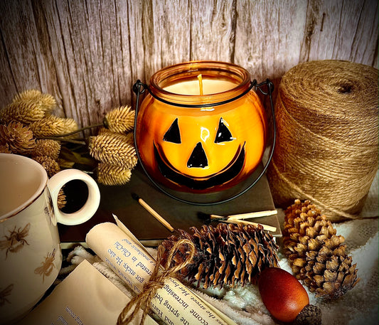 Crypt Tales (Spiced Honey Tonka) Jack-o-lantern Candle