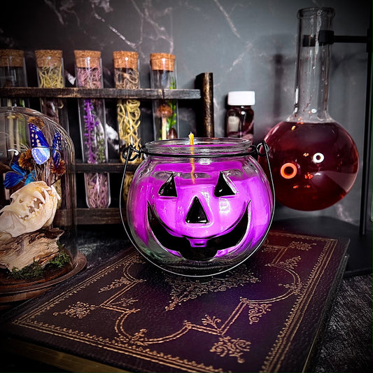 Hex Ghouls (moonflower spell) Jack-o-lantern Candle