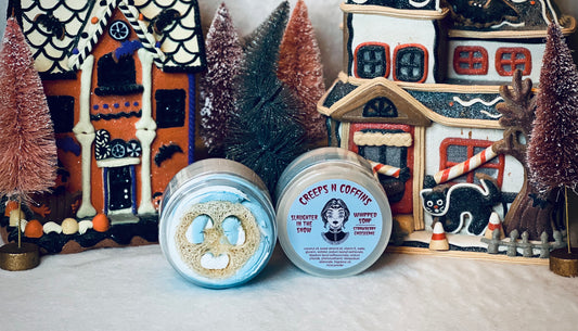 Slaughter In The Snow (strawberry cheesecake) Whipped Soap