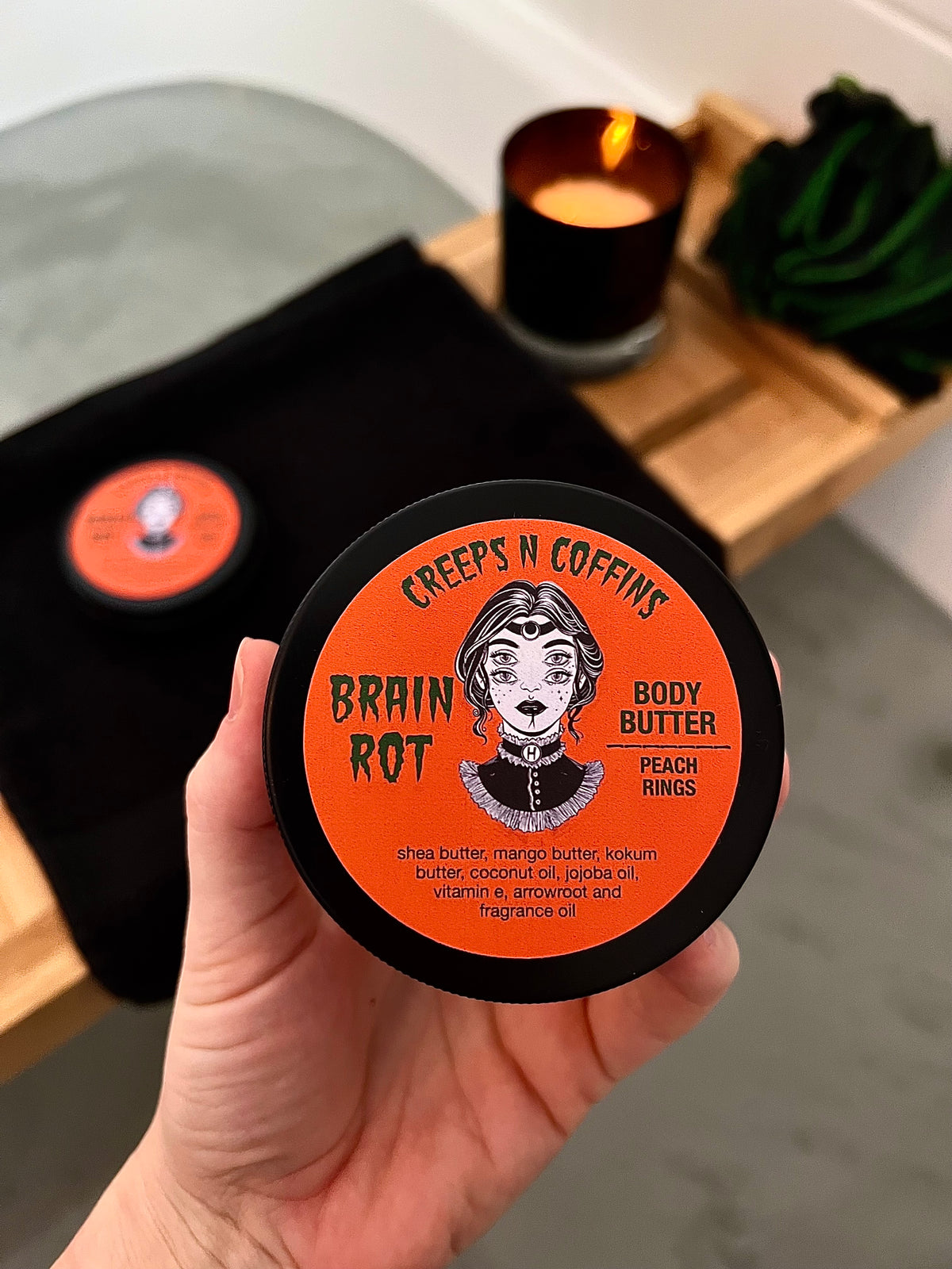 Brain Rot (peach rings) Body Butter – Creeps N Coffins